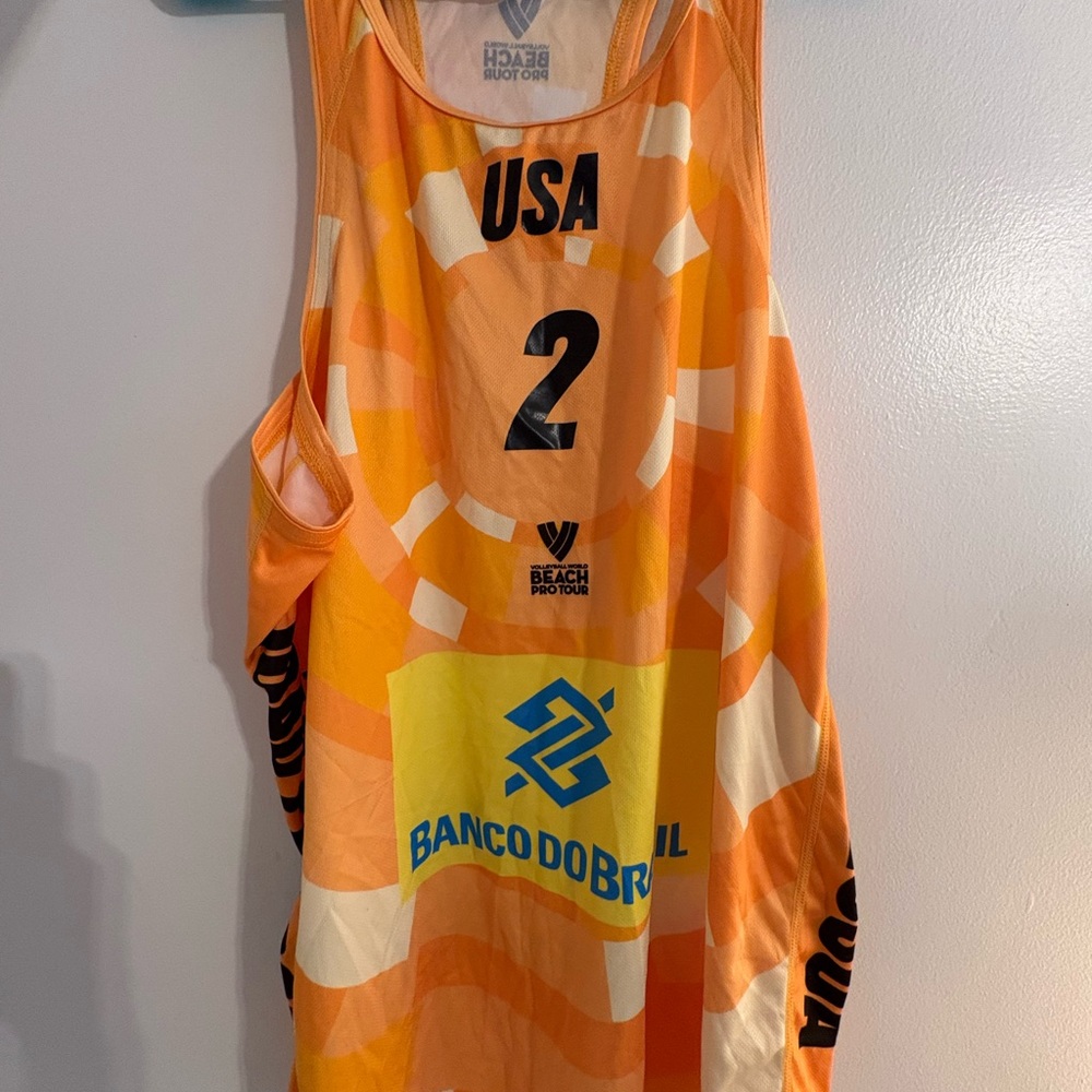 Orange USA Beach Volleyball Jersey